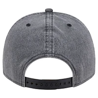 Men's New Era  Charcoal Denver Nuggets Throwback Washed Pre-Curved 9FIFTY Snapback Hat