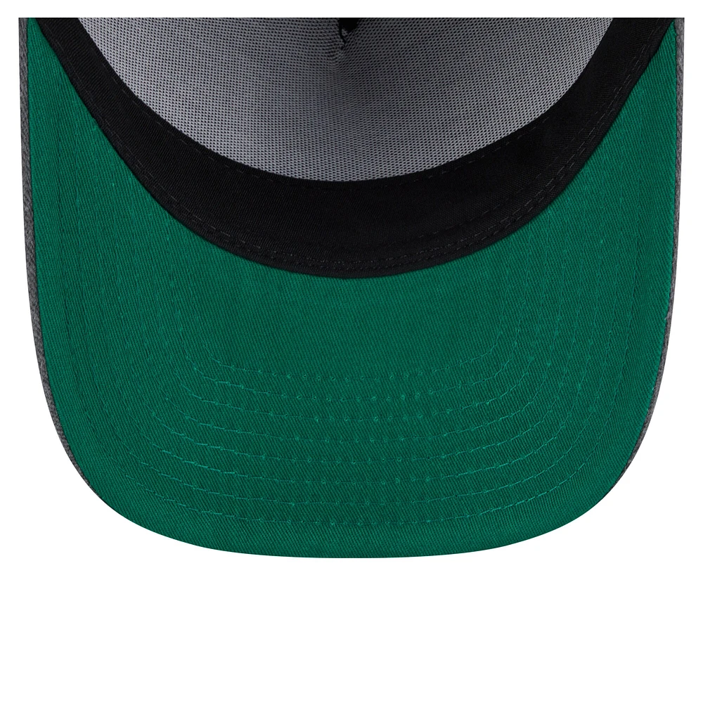 Men's New Era  Charcoal Denver Nuggets Throwback Washed Pre-Curved 9FIFTY Snapback Hat