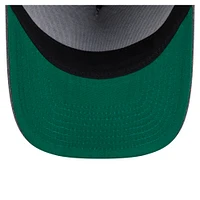 Men's New Era  Charcoal Denver Nuggets Throwback Washed Pre-Curved 9FIFTY Snapback Hat