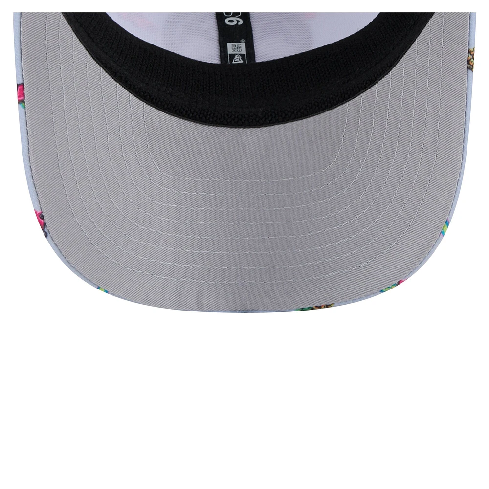 Men's New Era Light Blue/Gray Denver Nuggets Adventure Aloha Pattern 9SEVENTY Stretch-Snap Hat