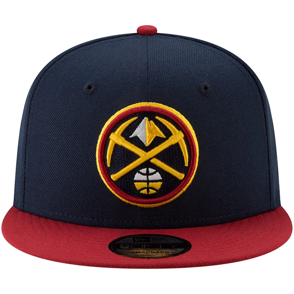 Men's New Era Navy/Gold Denver Nuggets Two-Tone 9FIFTY Adjustable Hat