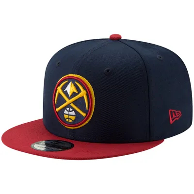 Men's New Era Navy/Gold Denver Nuggets Two-Tone 9FIFTY Adjustable Hat