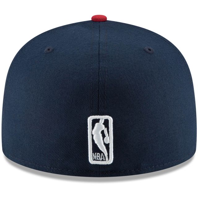 Casquette ajustée 59FIFTY bicolore Denver Nuggets pour homme New Era bleu marine/rouge