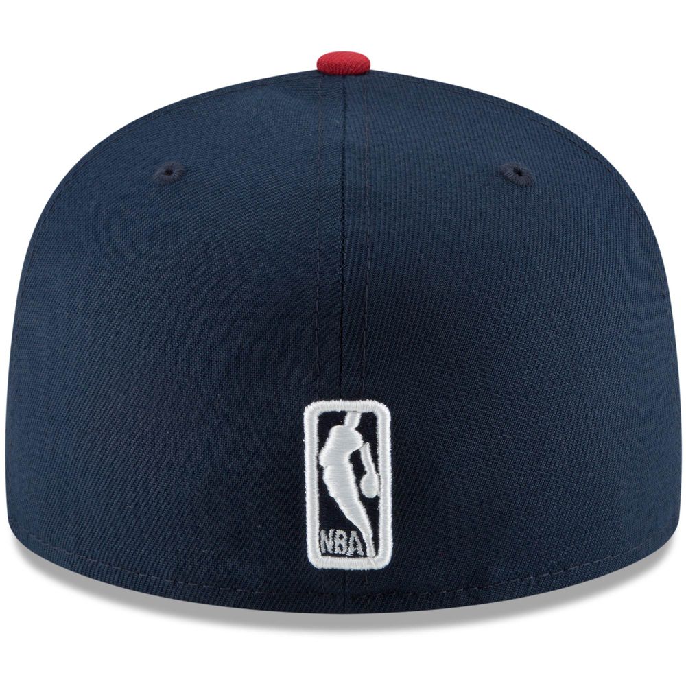 Men's New Era Navy/Red Denver Nuggets 2-Tone 59FIFTY Fitted Hat