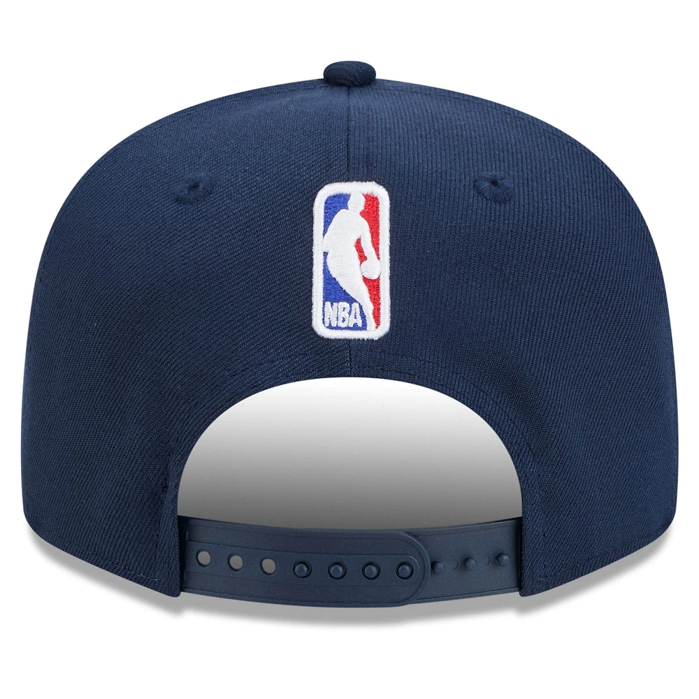 Casquette snapback alternative 9FIFTY Denver Nuggets 2024/25 City Edition New Era bleu marine pour homme