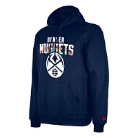 Men's New Era  Navy Denver Nuggets 2024/25 City Edition Pullover Hoodie