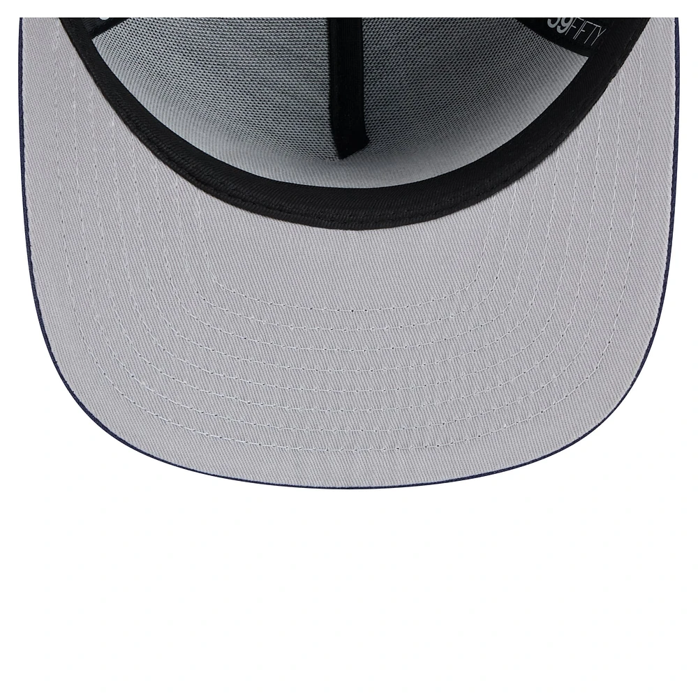 Men's New Era  Navy Denver Nuggets Colorpack A-Frame Pinch Front 59FIFTY Fitted Hat