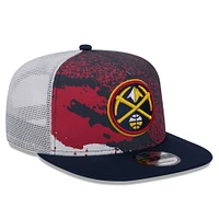 Casquette Snapback Denver Nuggets Court Sport Speckle 9FIFTY New Era pour hommes, bleu marine