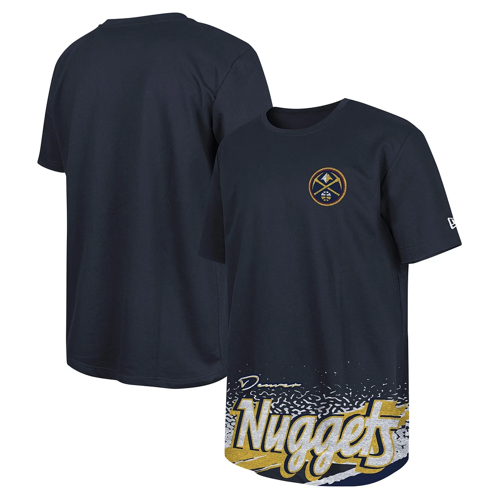 T-shirt classique de sport Denver Nuggets New Era bleu marine pour homme