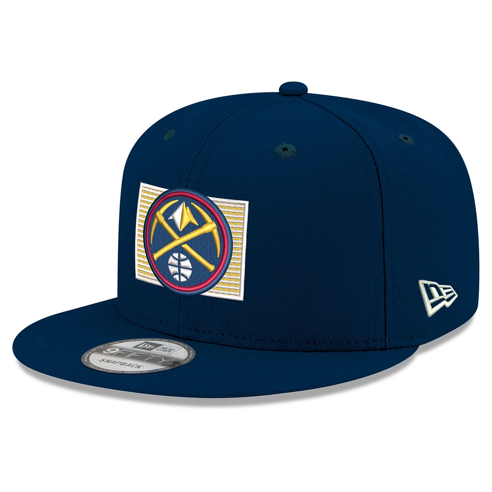 Men's New Era Navy Denver Nuggets State Pride 9FIFTY Snapback Hat
