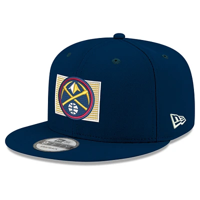 Men's New Era Navy Denver Nuggets State Pride 9FIFTY Snapback Hat