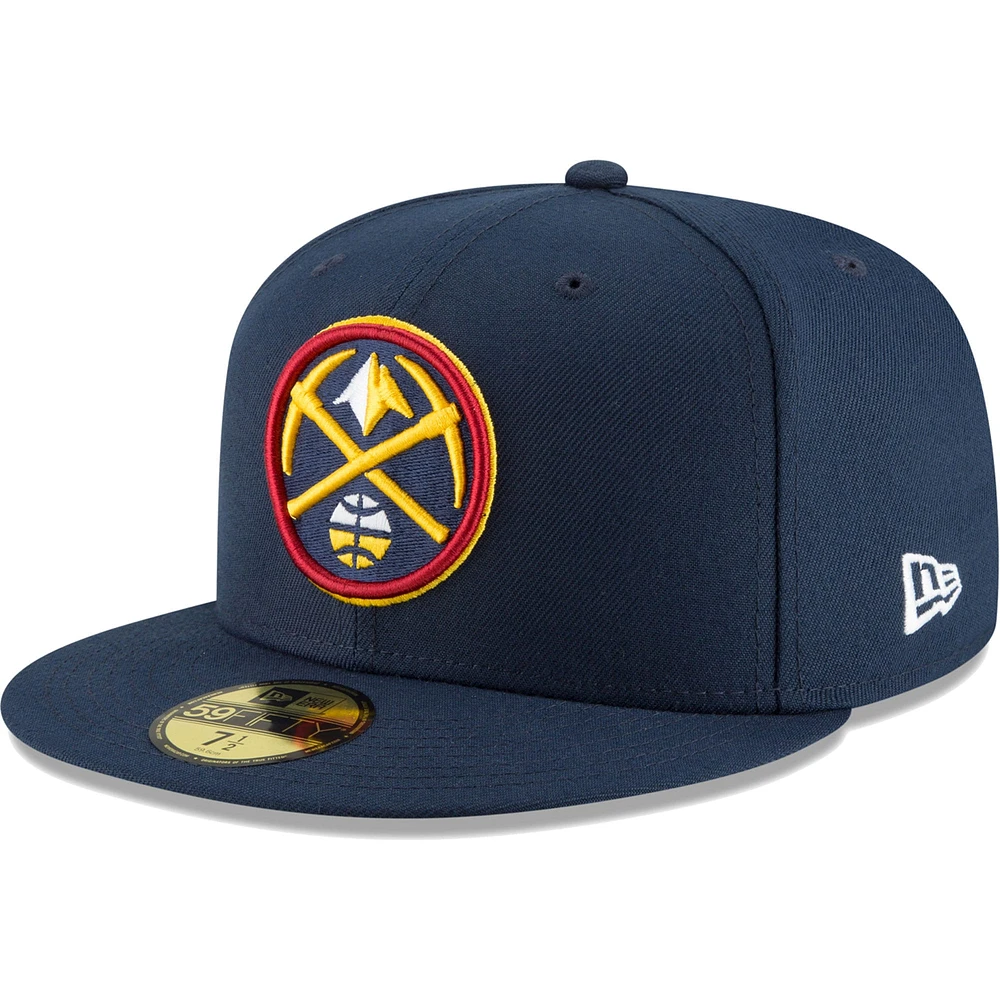 Men's New Era Navy Denver Nuggets Team 59FIFTY Fitted Hat