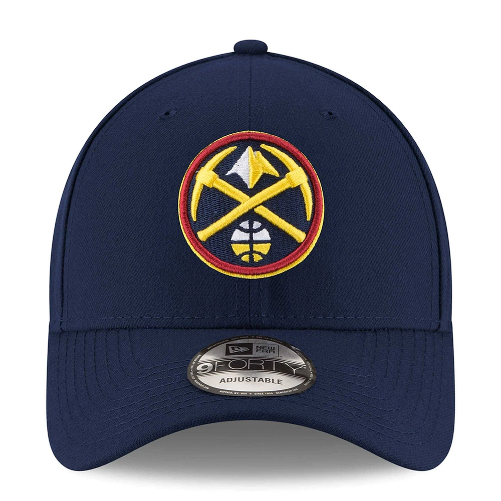 Casquette réglable bleu marine Denver Nuggets The League 9FORTY pour hommes