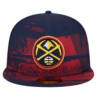 Casquette ajustée 59FIFTY Denver Nuggets Tip-Off New Era pour homme bleu marine