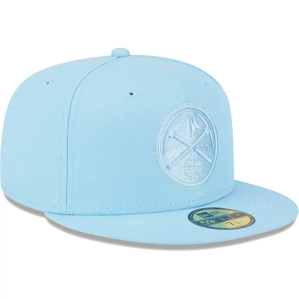 Mens Denver Nuggets New Era Blue Current Logo 59FIFTY Fitted Hat
