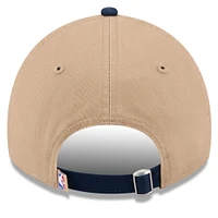 Casquette ajustable Denver Nuggets 2024 NBA Draft 9TWENTY New Era beige/bleu marine pour homme