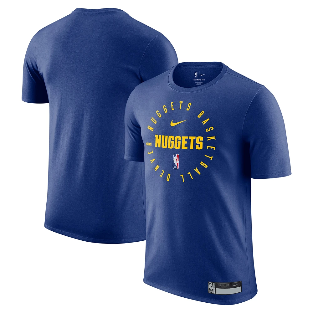 T-shirt de performance d'entraînement sur le terrain Nike bleu Denver Nuggets 2024/25 Legend pour homme