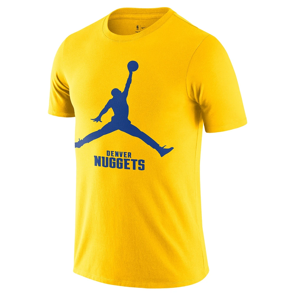 Men's Nike Gold Denver Nuggets Essential Jumpman T-Shirt