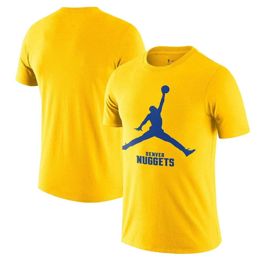 Men's Nike Gold Denver Nuggets Essential Jumpman T-Shirt