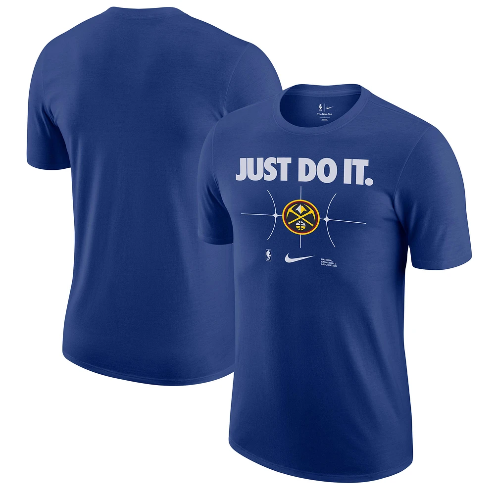 Men's Nike Navy Denver Nuggets Just Do It T-Shirt