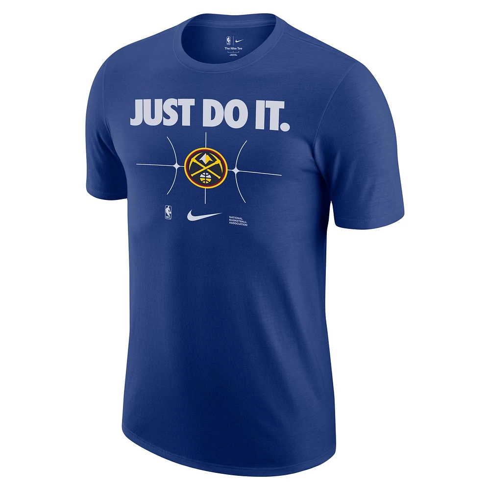 Men's Nike Navy Denver Nuggets Just Do It T-Shirt