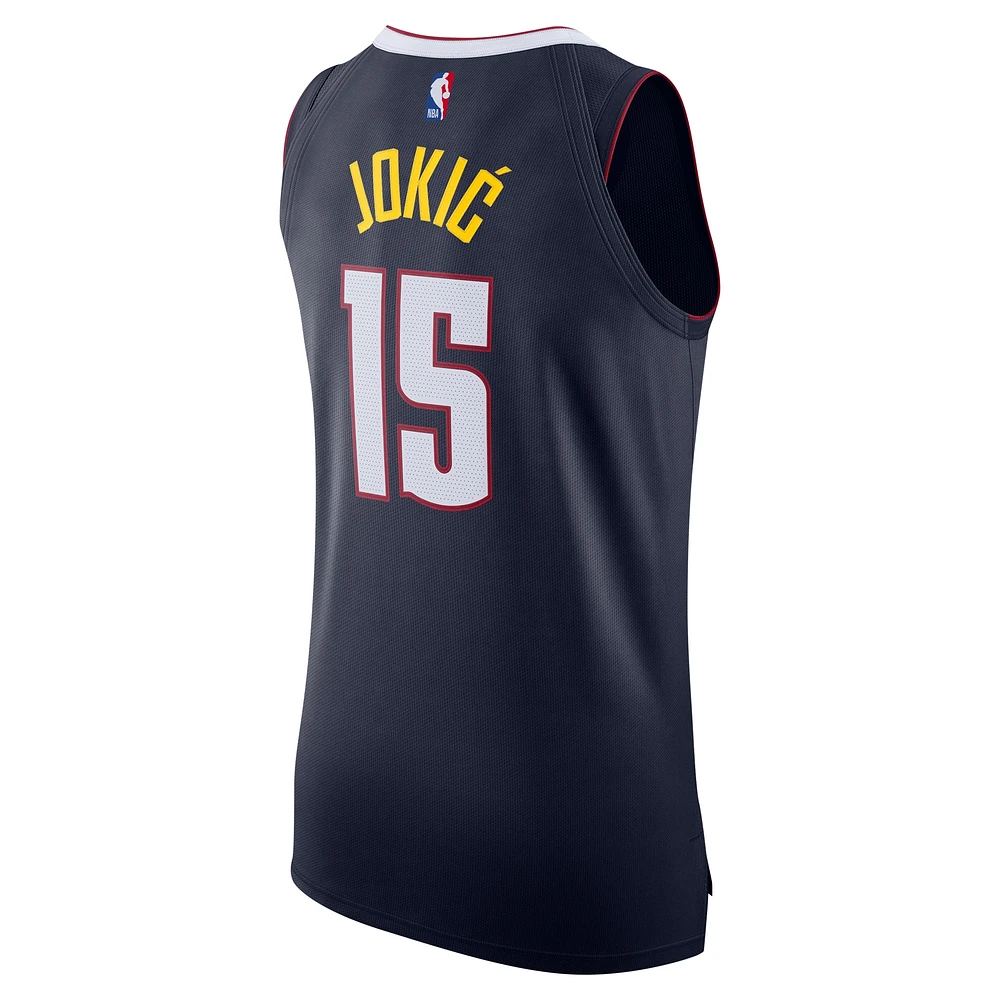 Men's Nike Nikola Jokic Navy Denver Nuggets Authentic Jersey - Icon Edition