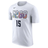 Men's Nike Nikola Jokic White Denver Nuggets 2024/25 City Edition Name & Number T-Shirt