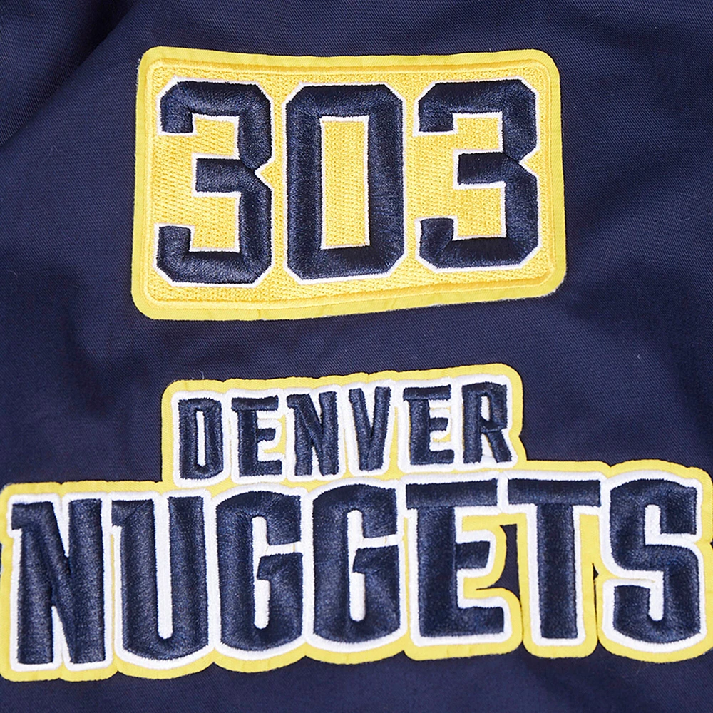 Men's Pro Standard Navy Denver Nuggets Area Code Full-Zip Jacket