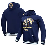 Sweat à capuche pour homme Pro Standard Navy Denver Nuggets Area Code