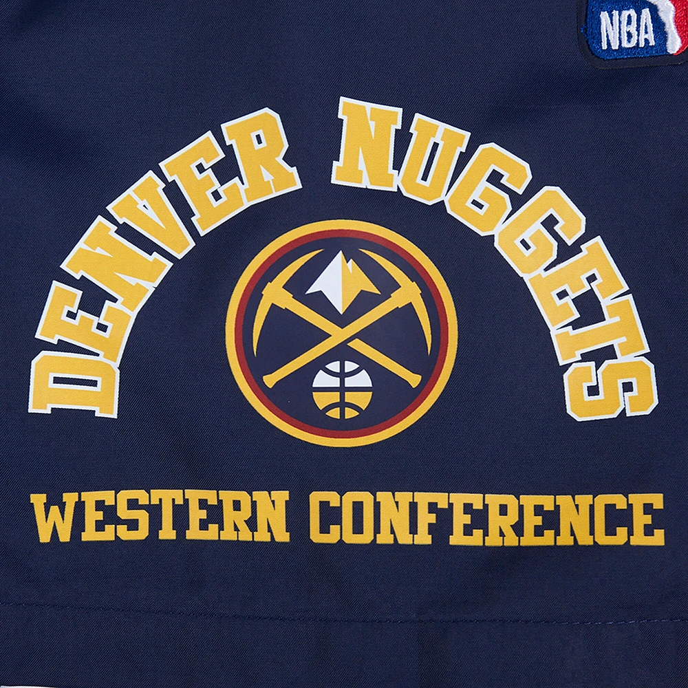 Short Pro Standard bleu marine pour homme avec code régional des Denver Nuggets