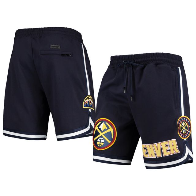 Short Pro Standard Denver Nuggets en chenille bleu marine pour homme