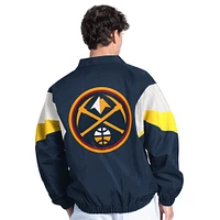 Veste zippée Denver Nuggets Yard Line pour homme, bleu marine