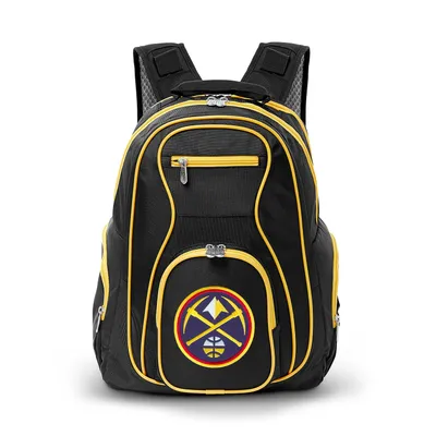 Denver Nuggets MOJO Trim Color Laptop Backpack - Black