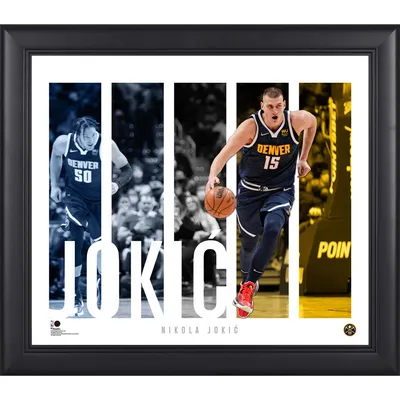 Nikola Jokic Denver Nuggets Fanatics Authentic Framed 15" x 17" Panel Player Collage