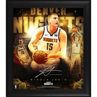 Nikola Jokic Denver Nuggets Fanatics Authentic Framed 15" x 17" Stars of the Game Collage - Facsimile Signature