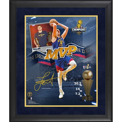 Nikola Jokic Denver Nuggets Framed 16" x 20" 2023 NBA Finals MVP Collage