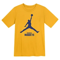 Jordan Brand Gold Denver Nuggets pour enfants d'âge préscolaire T-shirt essentiel Jumpman