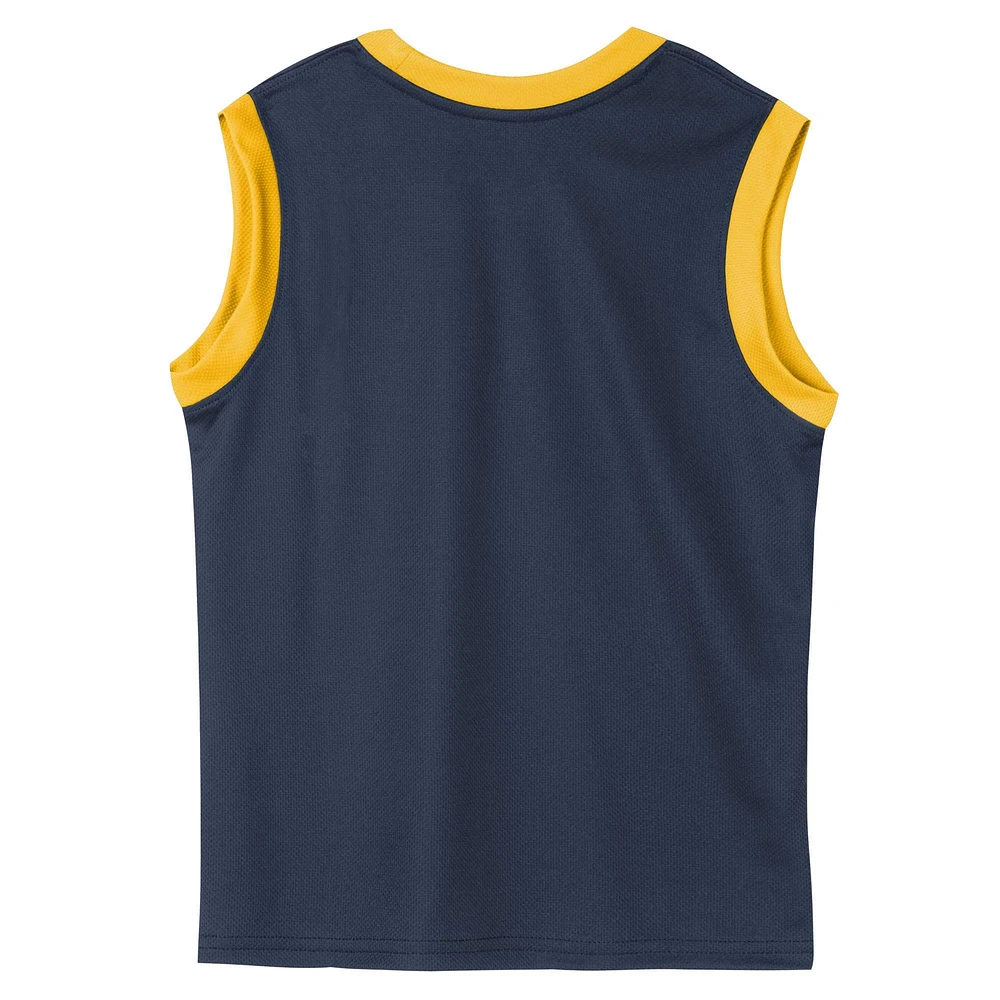 Preschool Navy Denver Nuggets Mesh Tank Top and Shorts Set