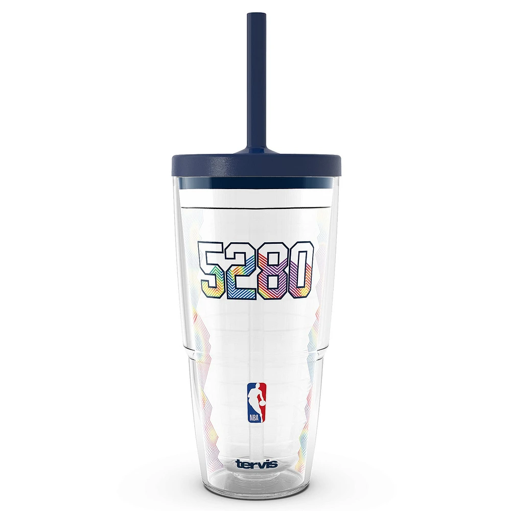 Tervis Denver Nuggets 2024/25 City Edition Gobelet classique de 24 oz avec paille