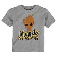 Toddler Heather Gray Denver Nuggets Two-Piece Guardians Of The Galaxy T-Shirt Set