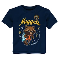 Toddler Heather Gray Denver Nuggets Two-Piece Guardians Of The Galaxy T-Shirt Set