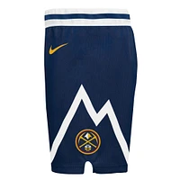 Short Nike bleu marine Denver Nuggets Icon Replica pour tout-petit