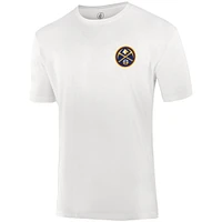 Unisex FISLL  White Denver Nuggets Burst Logo T-Shirt
