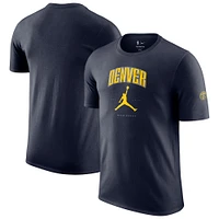 T-shirt unisexe Jordan Brand bleu marine Essential Cities des Denver Nuggets