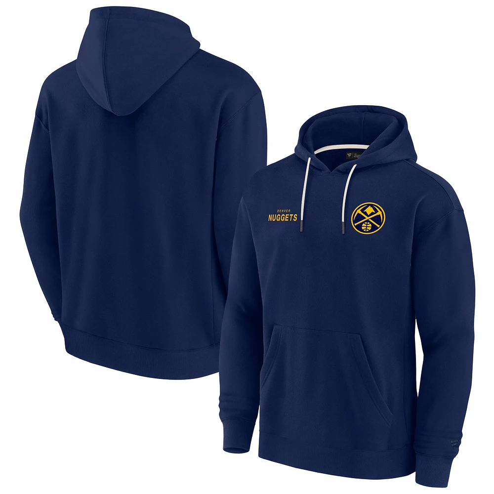 Unisex Fanatics Navy Denver Nuggets Elements Super Soft Fleece Pullover Hoodie