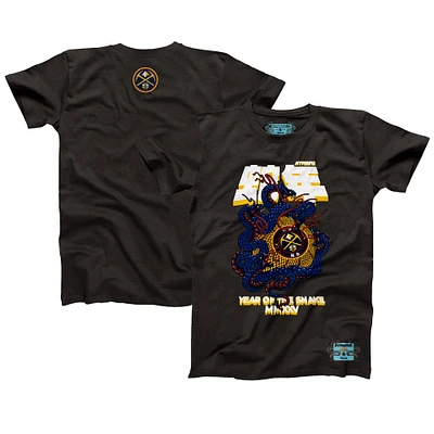 Unisex NBALab x Hyperfly Heather Black Denver Nuggets Year of the Snake Lunar New Collection T-Shirt