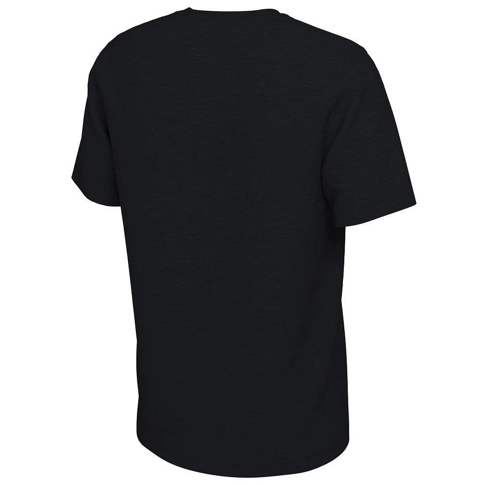 T-shirt Nike unisexe noir Denver Nuggets, Playoffs NBA 2025, On-Court Mantra