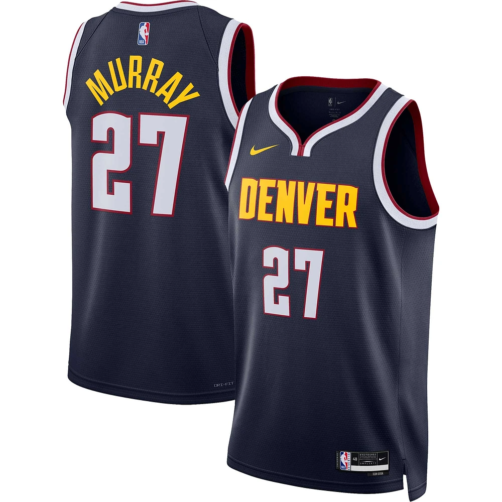 Maillot unisexe Nike Jamal Murray Navy Denver Nuggets Swingman - Édition Icon