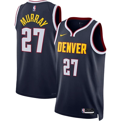 Maillot de joueur unisexe Nike Jamal Murray bleu marine Denver Nuggets Swingman - Icon Edition