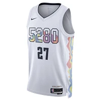 Maillot de joueur Nike unisexe Jamal Murray blanc Denver Nuggets 2024/25 Swingman - Édition City